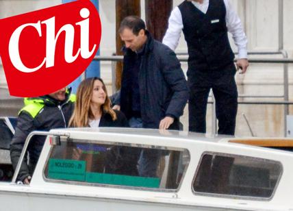 Ambra Angiolini e Massimiliano Allegri: luna di miele a Venezia. Foto Ambra Angiolini e Massimiliano Allegri: luna di miele a Venezia. Foto