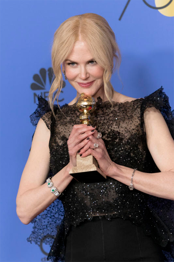 Golden Globe: star in nero contro le molestie. Premi, Italia a mani vuote.FOTO