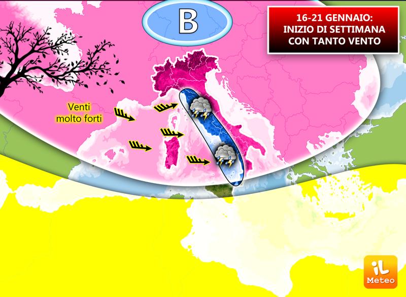 Previsioni meteo, super vento e qualche pioggia: poi colata artica Previsioni meteo, super vento e qualche pioggia: poi colata artica