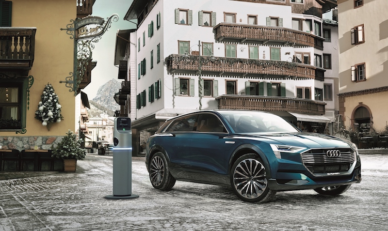 Mobilità elettrica. Audi, Enel e Comune di Cortina insieme Mobilità elettrica. Audi, Enel e Comune di Cortina insieme