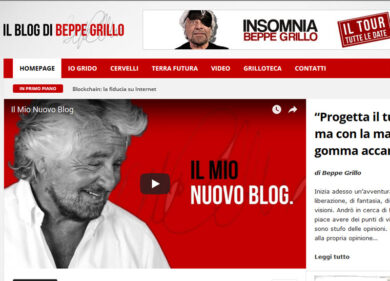 M5s, Beppe Grillo apre un nuovo blog… ma lo gestisce un candidato grillino
