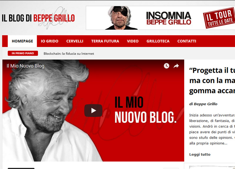 M5s, Beppe Grillo apre un nuovo blog… ma lo gestisce un candidato grillino M5s, Beppe Grillo apre un nuovo blog… ma lo gestisce un candidato grillino