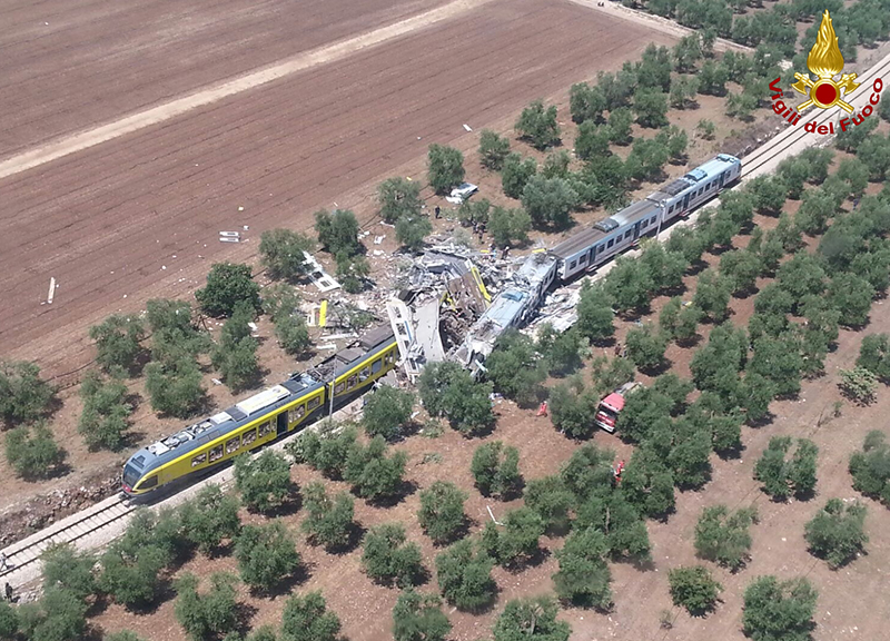 Treno deragliato a Pioltello:da Viareggio ad Andria, ecco i più gravi disastri