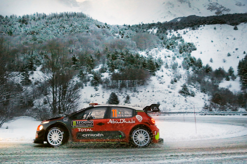 Montecarlo 2018: le Citroen C3 WRC sempre in corsa Montecarlo 2018: le Citroen C3 WRC sempre in corsa