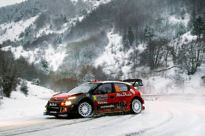 Montecarlo 2018: le Citroen C3 WRC sempre in corsa Montecarlo 2018: le Citroen C3 WRC sempre in corsa