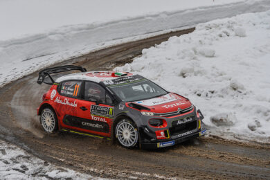 Montecarlo 2018: le Citroen C3 WRC sempre in corsa