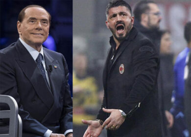 Milan, Berlusconi a Gattuso: “Non male, ma dissento da modulo a una punta”. Ac Milan news