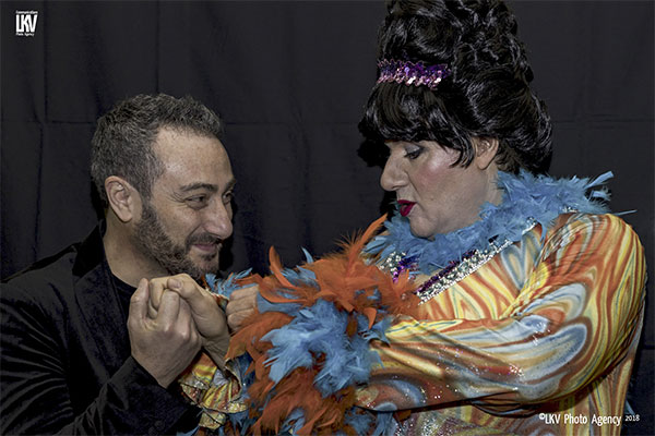 Hairspray -Il Musical a Milano: Giampiero Ingrassia nel ruolo di John Travolta Hairspray -Il Musical a Milano: Giampiero Ingrassia nel ruolo di John Travolta