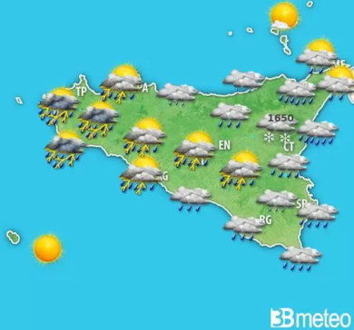 Previsioni meteo:maltempo sulla Sicilia, nubifragi e allagamenti.Quanto durerà