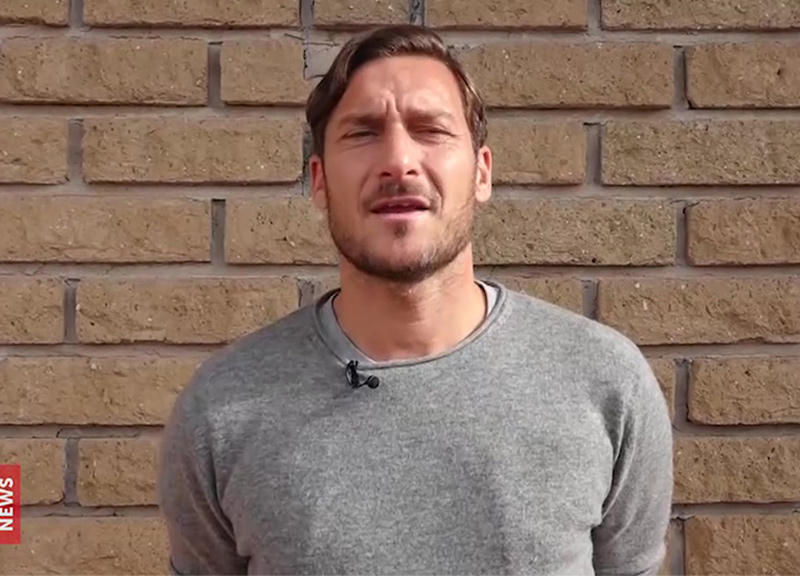 Totti “OrdinaryHeroes”: il Capitano lancia la sfida a Maradona