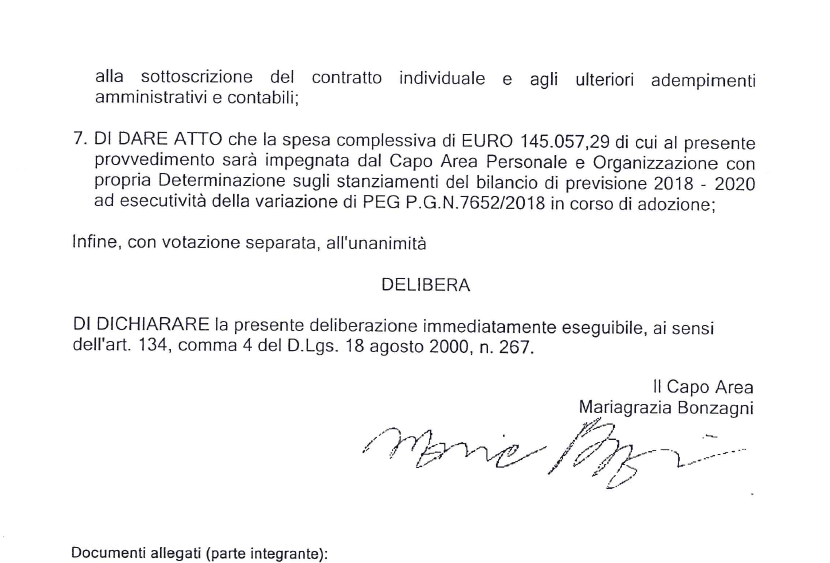Comune Bologna: fallisce concorso pubblico ma le danno un super contratto