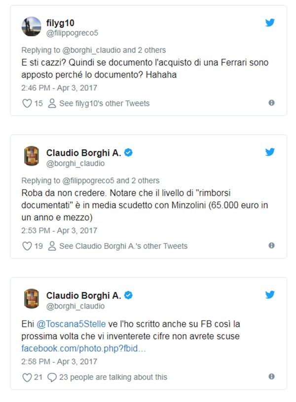 Rimborsopoli M5S, spese ‘discutibili’ anche in Toscana. I documenti: le cifre
