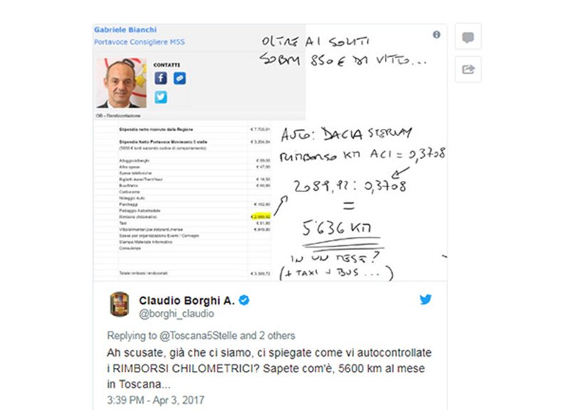 Rimborsopoli M5S, spese ‘discutibili’ anche in Toscana. I documenti: le cifre