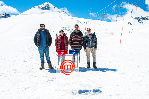 Masterchef 7 sul Ghiacciaio dello Stelvio con i campioni azzurri di sci. Foto Masterchef 7 sul Ghiacciaio dello Stelvio con i campioni azzurri di sci. Foto