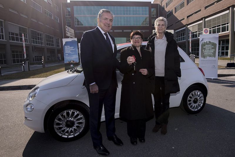 “Ricerca la Fortuna”: consegnata a Candiolo la Fiat 500C “Ricerca la Fortuna”: consegnata a Candiolo la Fiat 500C