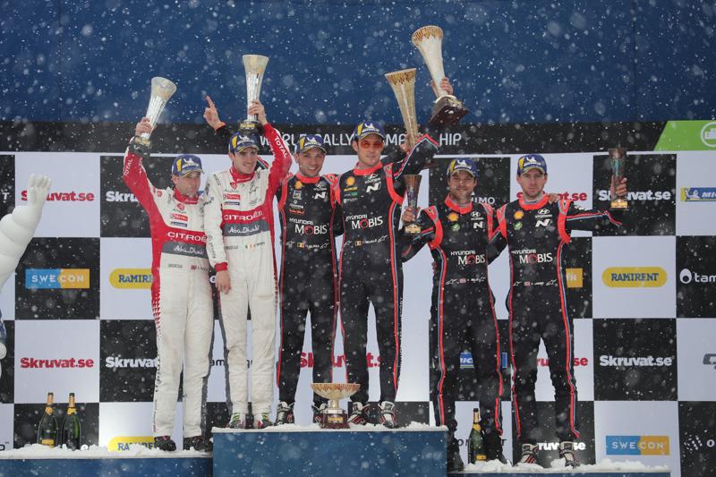 Rally di Svezia, la Citroen C3 WRC sul podio Rally di Svezia, la Citroen C3 WRC sul podio