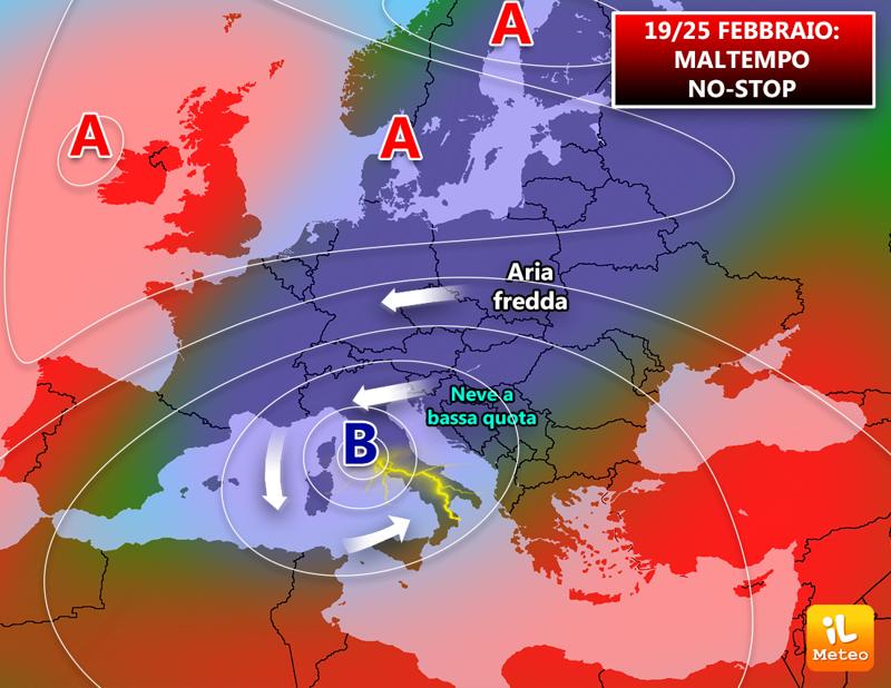 Previsioni meteo, settimana di inverno sull’Italia e neve in pianura Previsioni meteo, settimana di inverno sull’Italia e neve in pianura