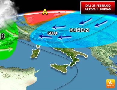 Previsioni meteo, il Burian è realtà: gelo e neve sull’Italia