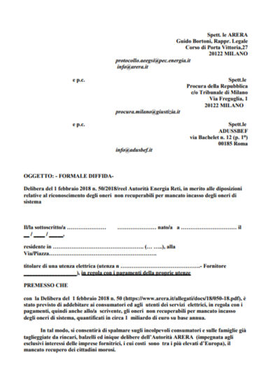 Bollette elettriche, cresce la rivolta. I moduli per “disobbedire” ai rincari