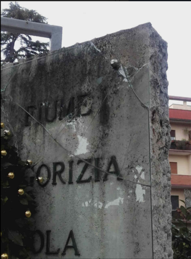 Roma, danneggiata stele commemorativa nel quartiere Giuliano-Dalmata