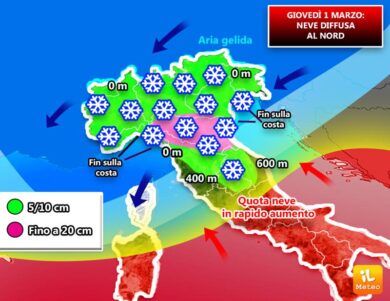 Previsioni meteo, Burian e neve: adesso arriva Big-Snow