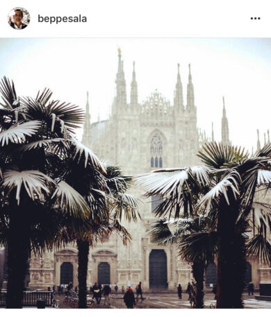 Beppe Sala, il sindaco-fotografo. Palme, neve e Madonnina su Instagram