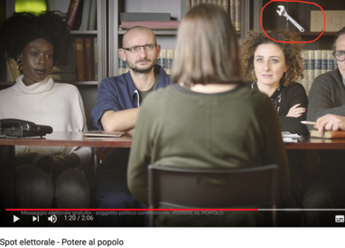 Elezioni 2018, nello spot di PaP spunta un’arma degli “Anni di Piombo”?