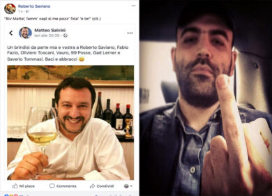 Elezioni, scontro Salvini-Saviano. Per lo scrittore il leghista beve piscio