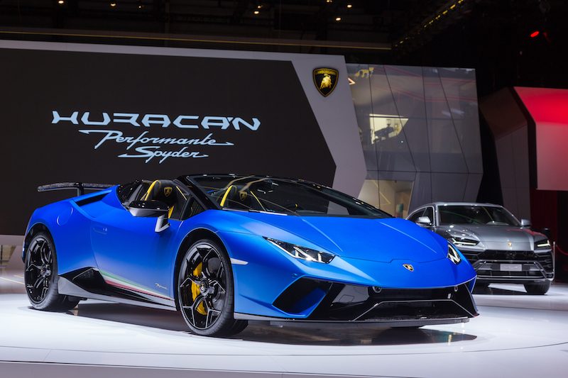 Ginevra 2018, Lamborghini alza il sipario sulla  Huracán Performante Spyder