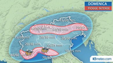 Previsioni meteo: nubifragi in arrivo nel weekend