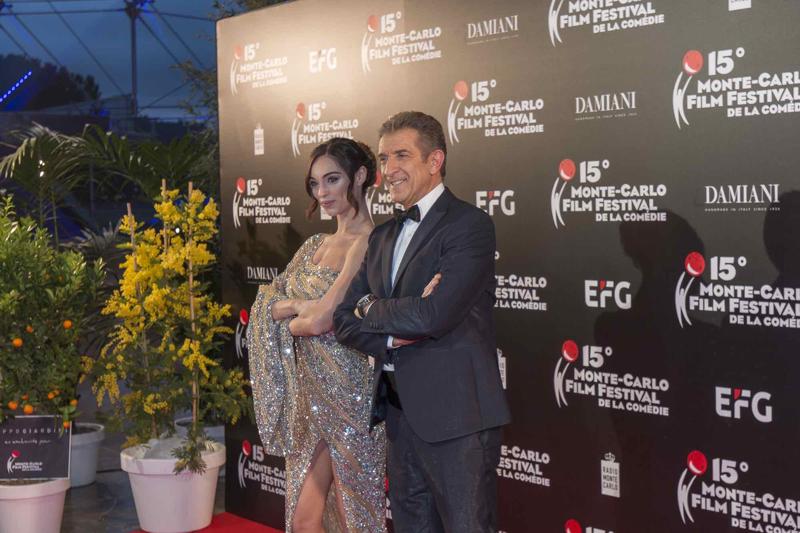 Lorella Boccia al Festival di Montecarlo con Ezio Greggio