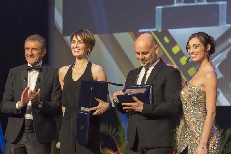 Lorella Boccia al Festival di Montecarlo con Ezio Greggio