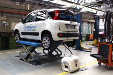 Da  un anno una Panda  Natural Power è alimentata esclusivamente con biometano