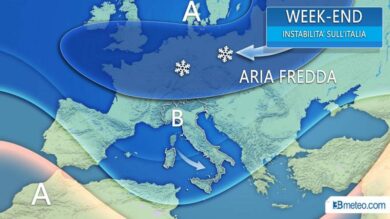 PrevisionI 3BMETEO: “La primavera può aspettare, ancora maltempo nel weekend”