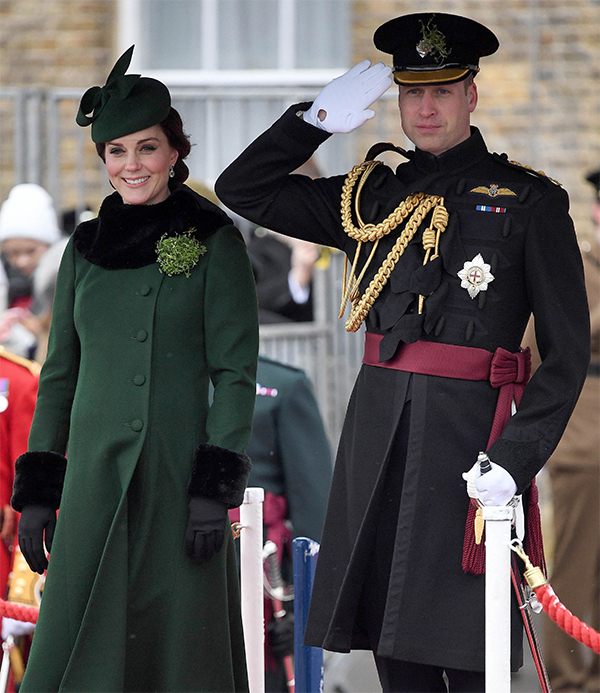 Kate Middleton, total look in verde per San Patrizio. KATE MIDDLETON NEWS