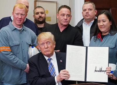 trump operai dazi acciaio ape 1