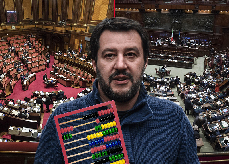 Salvini e Di Maio si baciano: a Montecitorio appare un murales choc Salvini e Di Maio si baciano: a Montecitorio appare un murales choc
