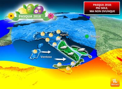 Previsioni meteo: Pasquetta col sole, Pasqua con qualche pioggia