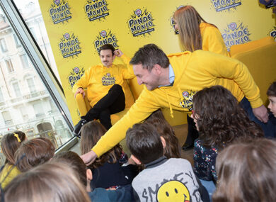 Milano tinta di giallo con Panda City Cross e Fabio Rovazzi: “Pandemonio”