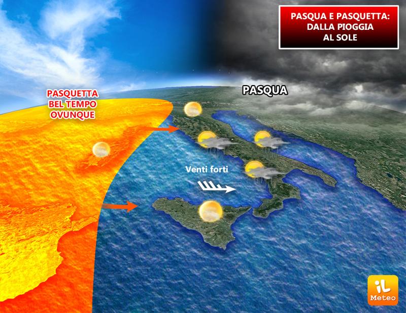 Previsioni meteo, a Pasqua spunta il sole. A Pasquetta sarà primavera Previsioni meteo, a Pasqua spunta il sole. A Pasquetta sarà primavera