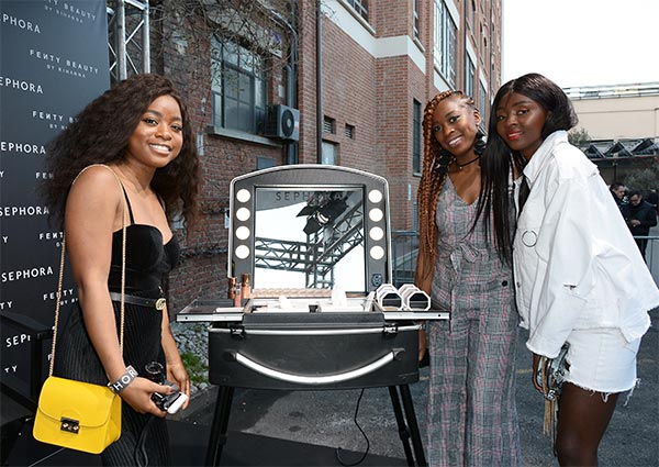 Celebrazioni per il lancio di Fenty Beauty by Rihanna di SEPHORA