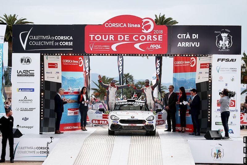 Tour de Corse, le Abarth 124 rally hanno dominato la classifica R-GT Tour de Corse, le Abarth 124 rally hanno dominato la classifica R-GT