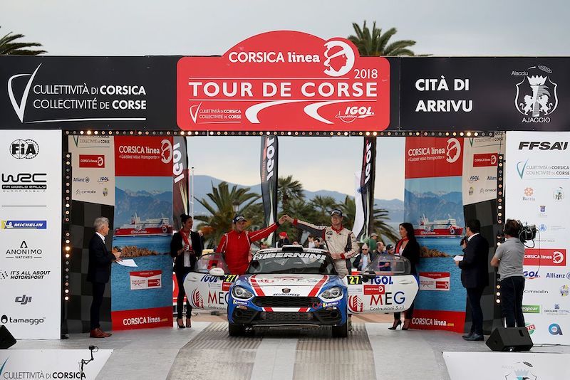 Tour de Corse, le Abarth 124 rally hanno dominato la classifica R-GT Tour de Corse, le Abarth 124 rally hanno dominato la classifica R-GT