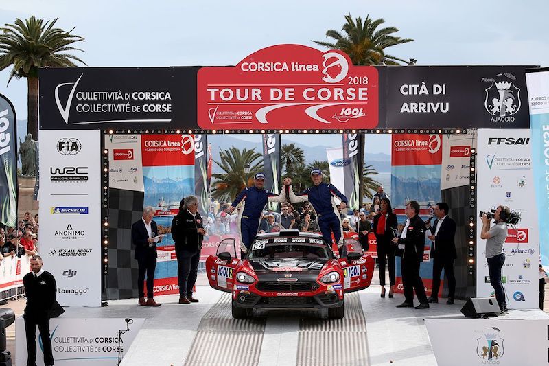 Tour de Corse, le Abarth 124 rally hanno dominato la classifica R-GT Tour de Corse, le Abarth 124 rally hanno dominato la classifica R-GT