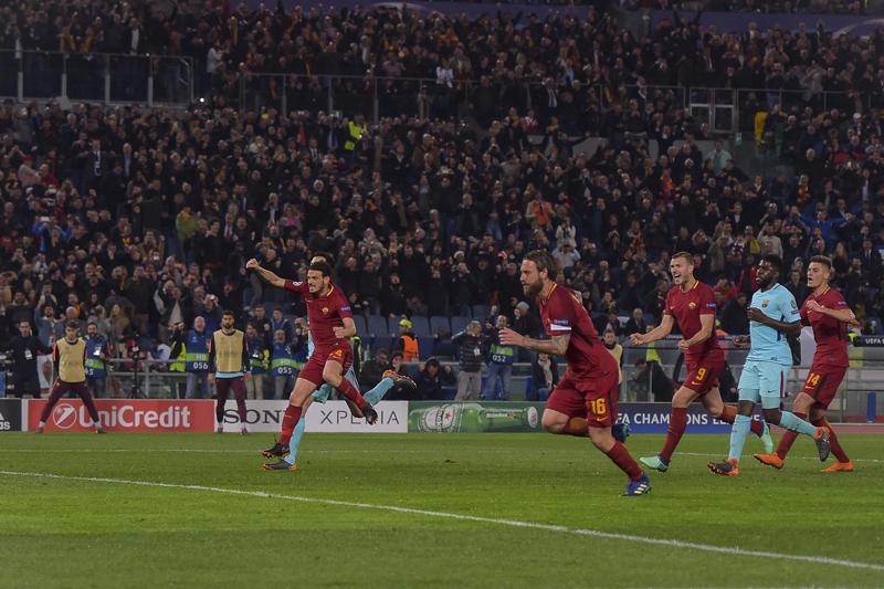 Roma-Barcellona 3-0, Di Francesco: “Puntiamo alla finale di Champions League” Roma-Barcellona 3-0, Di Francesco: “Puntiamo alla finale di Champions League”