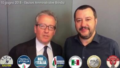 Brindisi, Matteo Salvini lancia la candidatura a sindaco di Massimo Ciullo