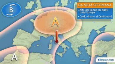 Previsioni 3bmeteo: arriva l’anticiclone europeo e i primi caldi di stagione