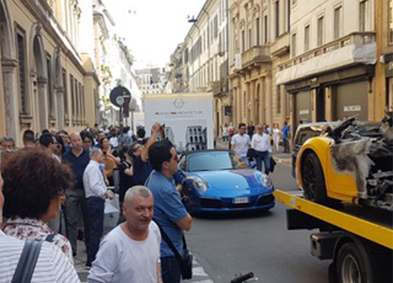 “Le Lamborghini vanno a fuoco”. Video