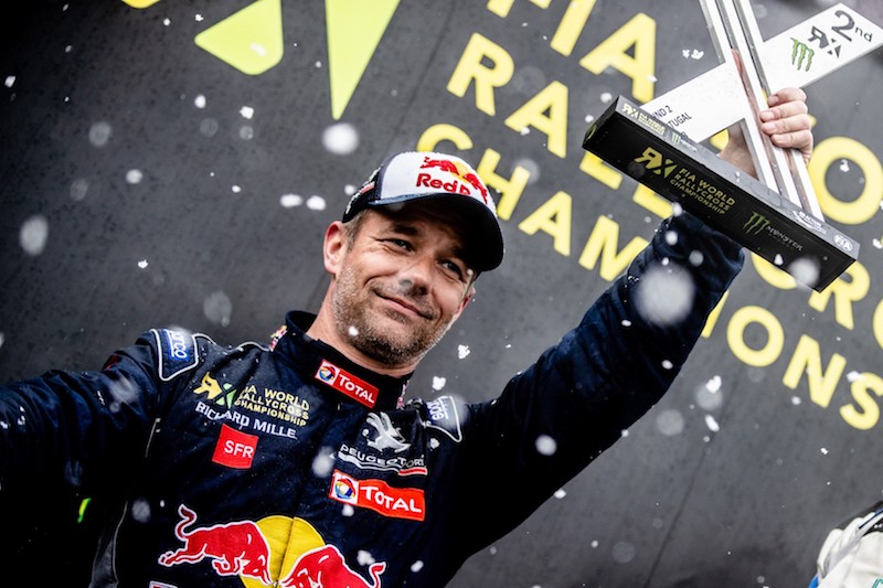 Rallycross Loeb e la sua Peugeot 208 WRX sul podio della tappa portoghese Rallycross Loeb e la sua Peugeot 208 WRX sul podio della tappa portoghese