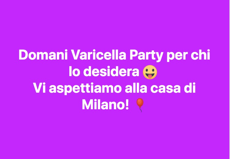 Varicella party a Milano: bufera social su mamma no-vax. VARICELLA PARTY CAOS MILANO Varicella party a Milano: bufera social su mamma no-vax. VARICELLA PARTY CAOS MILANO